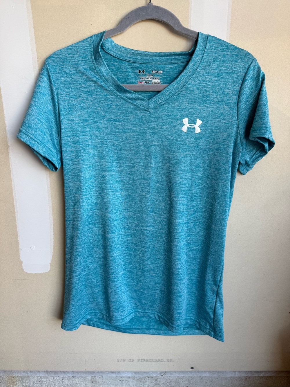 Under Armour Women's Teal Heather V-Neck Performance Tee
